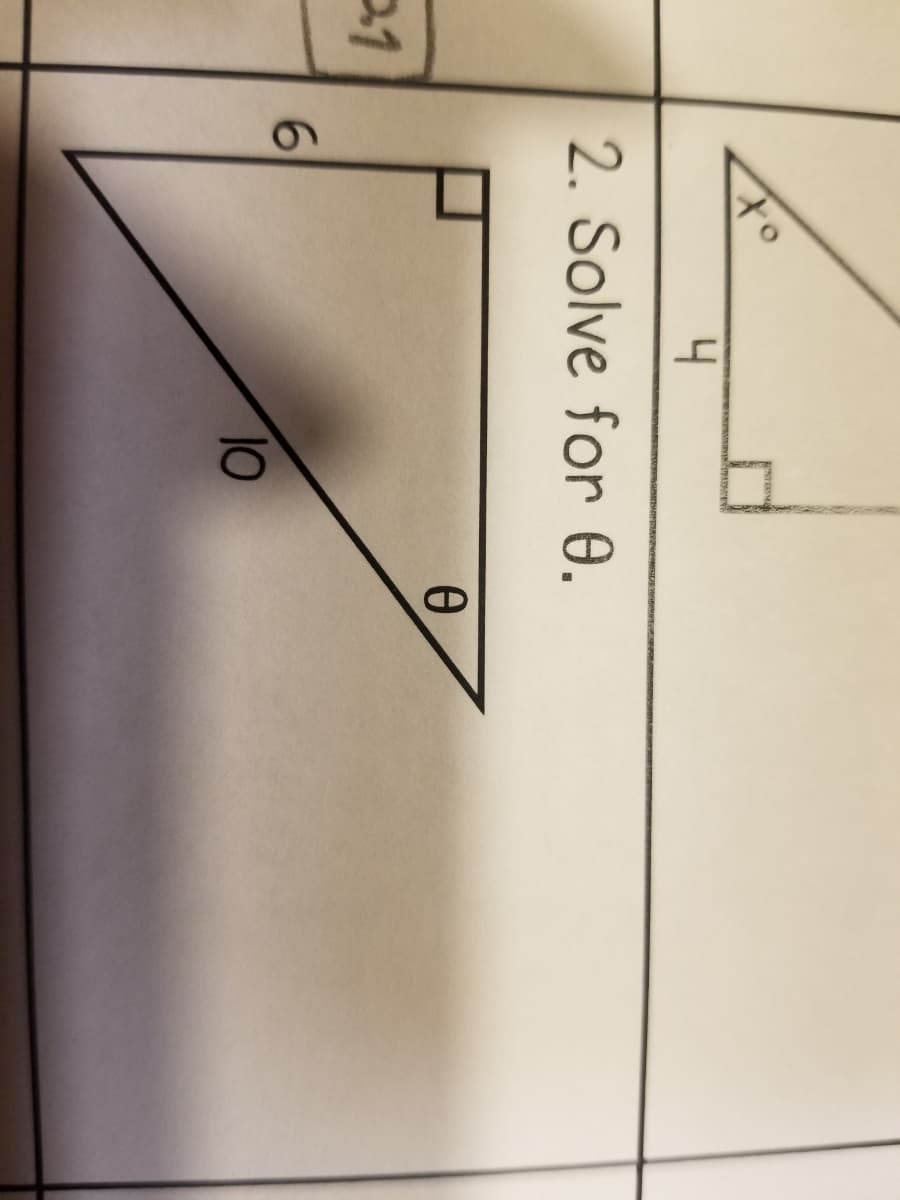 to
4
2. Solve for 0.
