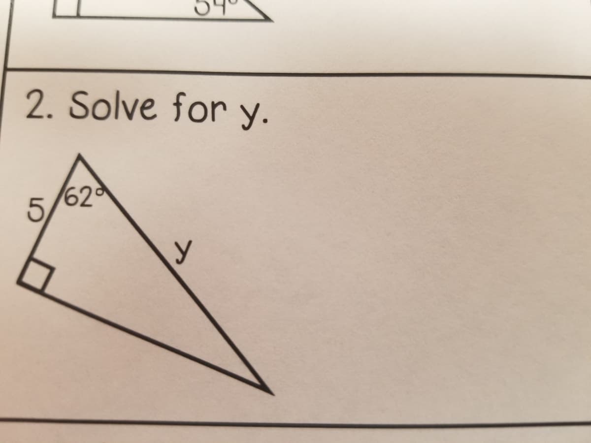 2. Solve for y.
5,
62
