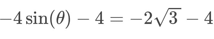 -4 sin(0) – 4 = -2/3 – 4
