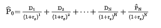 DN
+
(1+r,)N (1+r,)N
D1
D2
+
(1+1,)
+...+
(1+1,)
