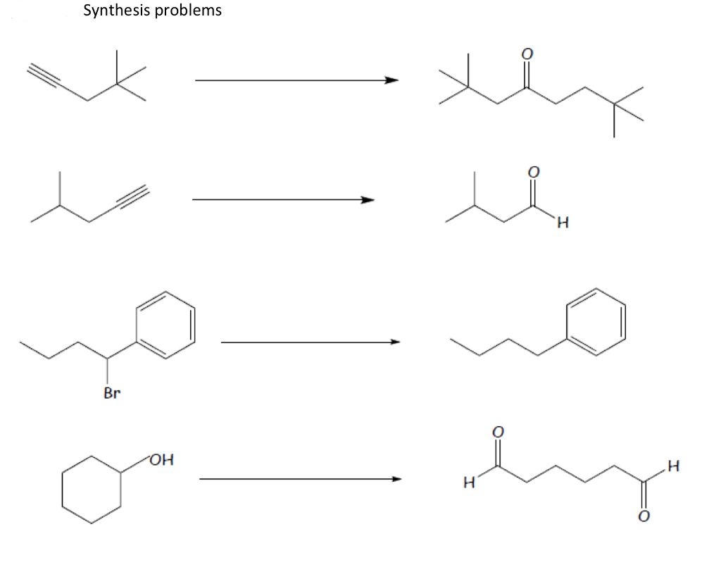 Synthesis problems
Br
OH
u
H
ly
H
H
