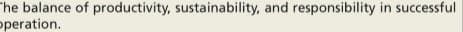 "he balance of productivity, sustainability, and responsibility in successful
pperation.
