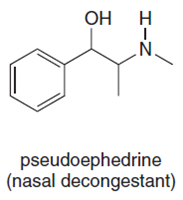 Он Н
.N.
pseudoephedrine
(nasal decongestant)
エーZ
