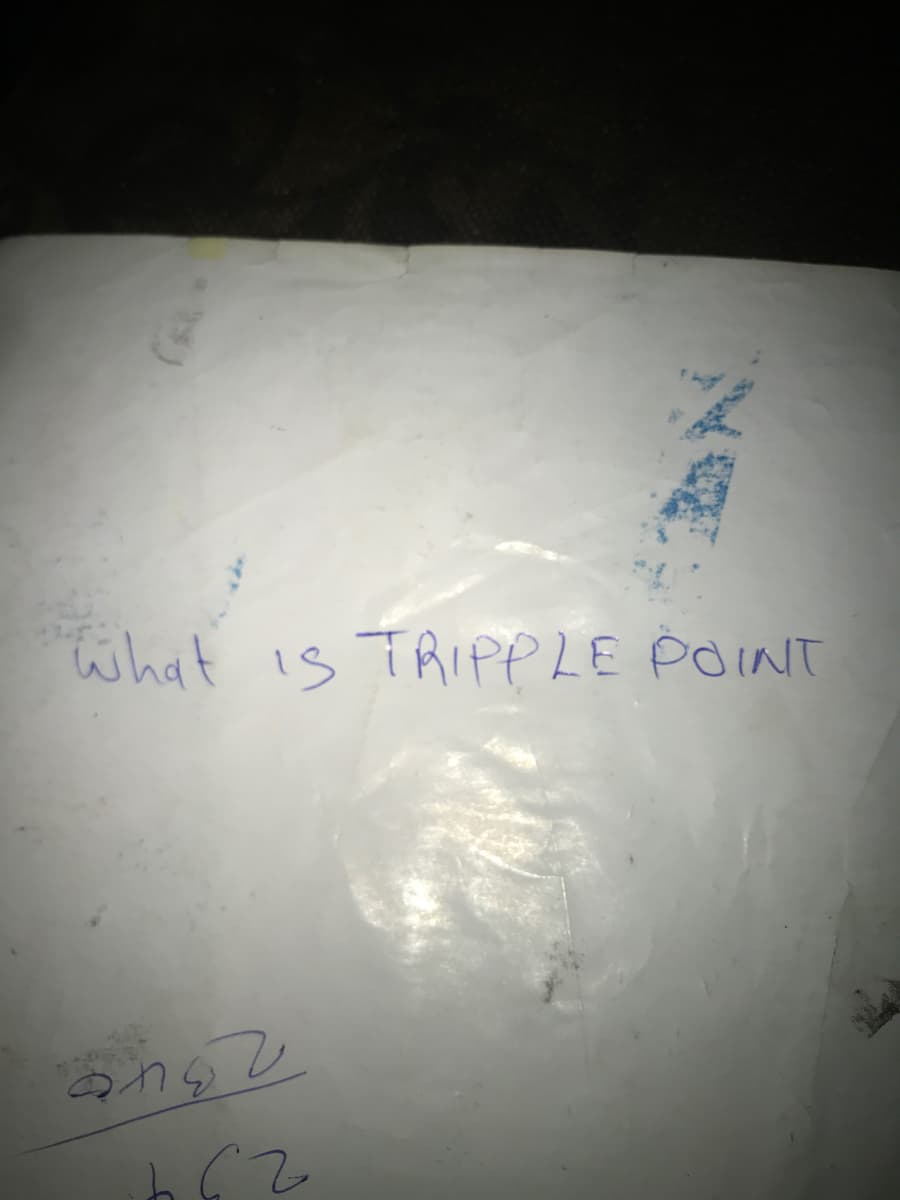 what is TRIIPPLE POINT
62
