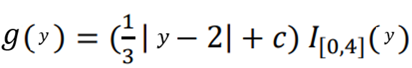 g(v) =
Gly- 2|+ c) l[0,4](')
