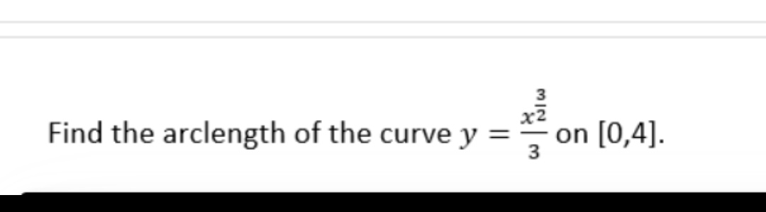 Find the arclength of the curve y
=
| NIW
on [0,4].
