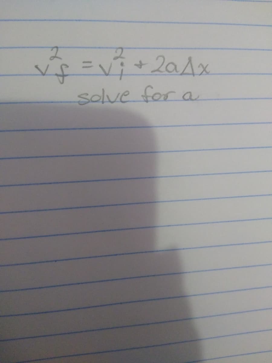 +2a1x
solve for a
