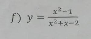 f) y =
+2
2-1
x²+x-2