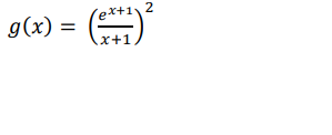 ex+1, 2
g(x) =
