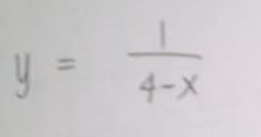 y =
4-X
