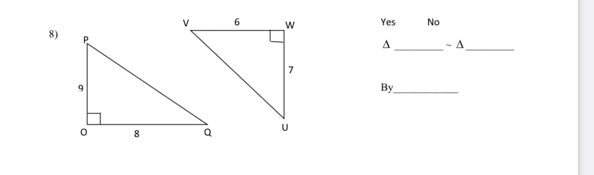 V
6.
Yes
No
8)
9
By
8
Q
