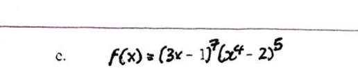 F(x) = (3x - 1( - 235
c.
