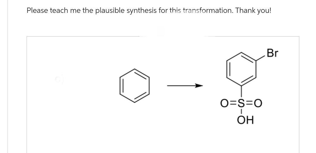 Please teach me the plausible synthesis for this transformation. Thank you!
O=S=O
I
OH
Br