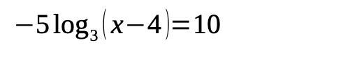 -5log, (x-4)=10
3
