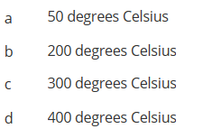 a
b
с
d
50 degrees Celsius
200 degrees Celsius
300 degrees Celsius
400 degrees Celsius