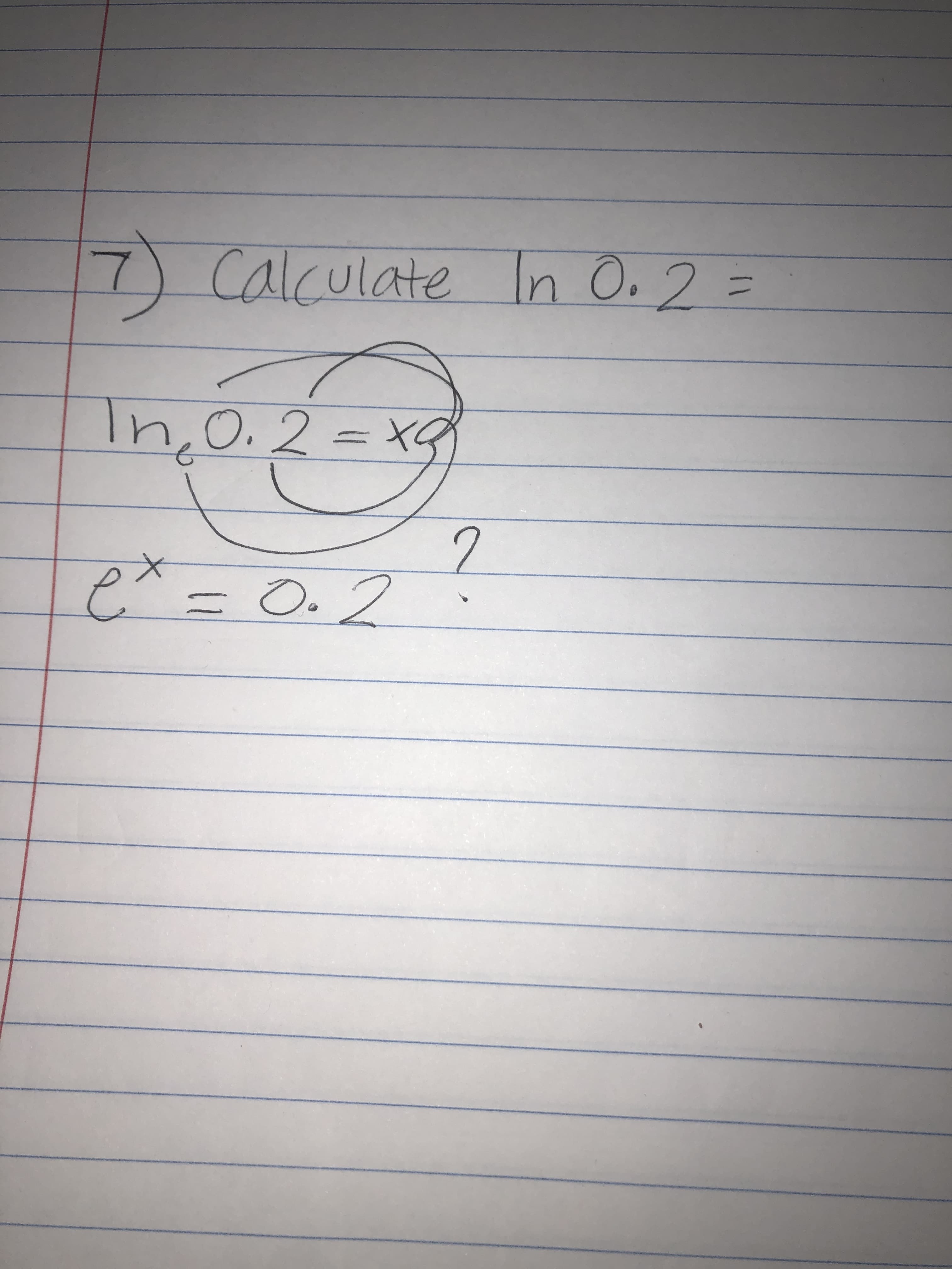7) Calculate In Oo 2:
