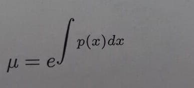 p(a)dx
=e.
