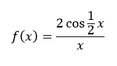 f(x)
1
2 cos X
x