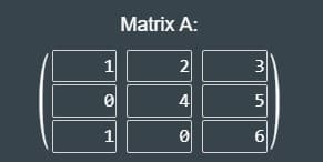 Matrix A:
1
3
4
5
1
