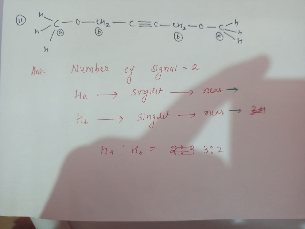 (- l에2-CC[ G),| o
0-42
4.
Ani-
Number
Synal-
= 2
%31
Ha → Singilet
neas>
Ho → Singdet
uar →
Ma: Ho
2:
3 3:2
