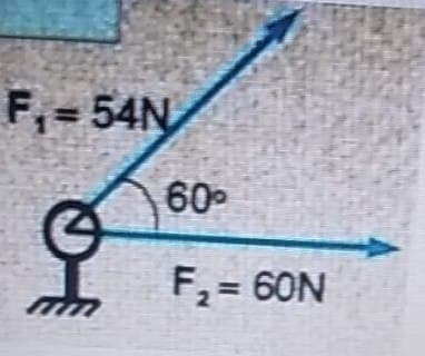 F₁=54N
4
60°
F₂ = 60N