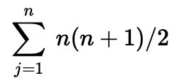 n
Σn(n+1)/2
j=1