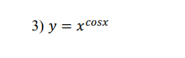 3) y = xcosx
