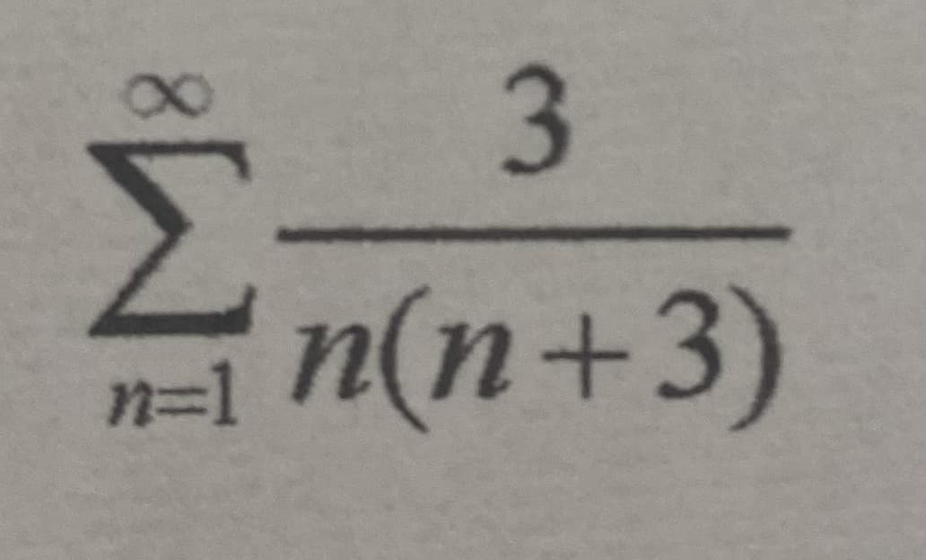 Σ
n(n+3)
8.
n=D1
3.
