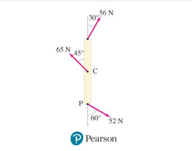 65 N
45
P
56 N
30%
C
60°
52 N
P Pearson