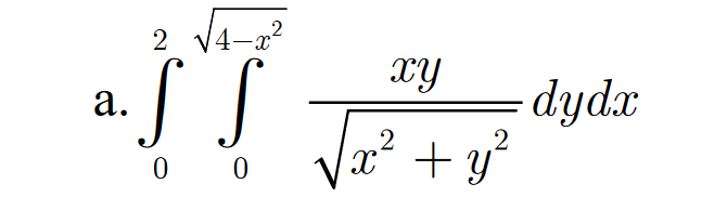 2 V4-x?
xy
dyd.
+ y?
а.
x²
0 0
V
