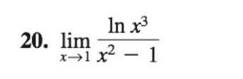 In x3
lim
x→1 x² – 1
