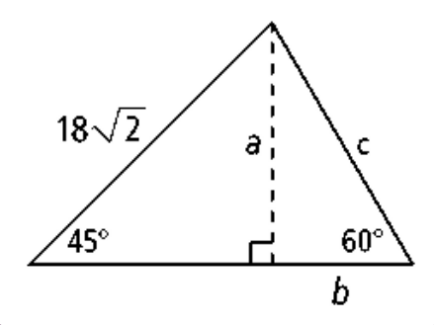 18/2,
45°
60°
b
