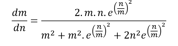 n
dm
2. т.п.е(т)
dn
2
n
m² + m².e(m) + 2n²e(#)*
+ m². e(m)°
