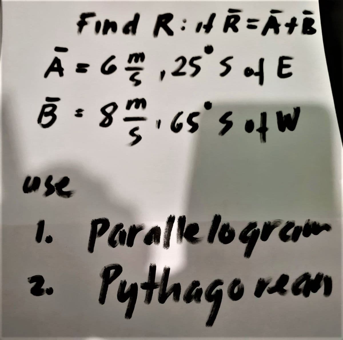 Find R:H R=ĀtĒ
A.6를 ,25°s 어E
65 S of
use
1. Paralle lograrten
Pythago rean
2.
