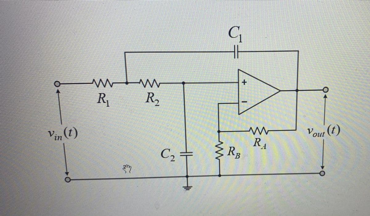 R,
R2
Vin (t)
Vout (t)
R
4
C2 =
Rp
