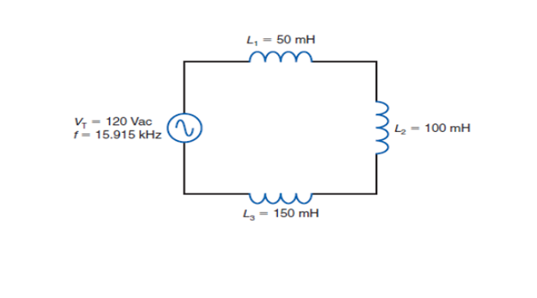 V+-120 Vac
f-15.915 kHz
L₁ = 50 mH
4,- 150 mH
100 mH