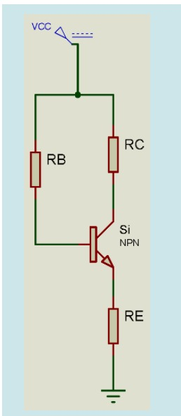 VCC
RC
RB
Si
NPN
RE
