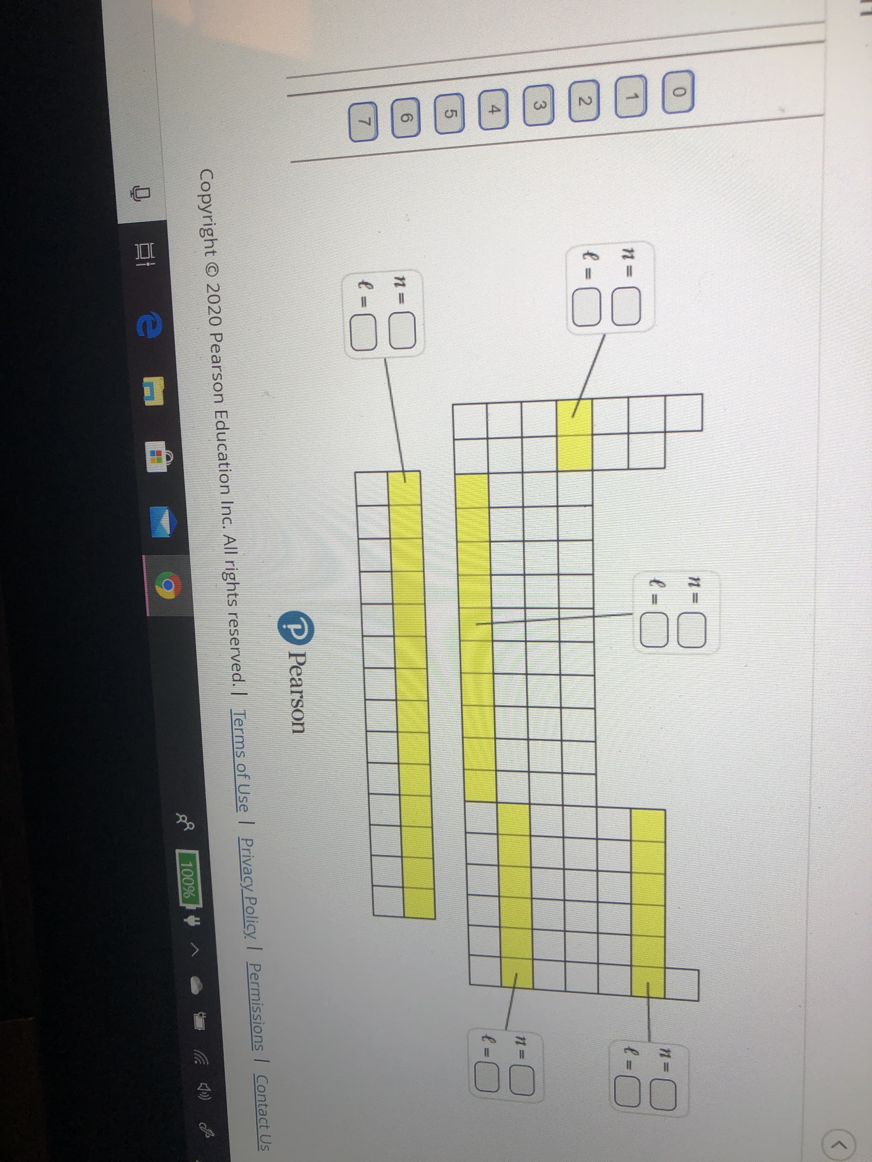 9.
00
00
1%3D
%3D
e3D
2.
%3D
%3D
P Pearson
Copyright O 2020 Pearson Education Inc. All rights reserved. Terms of Use I Privacy Policy I Permissions Contact Us
100%
