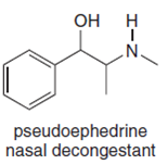 pseudoephedrine
nasal decongestant
エーZ

