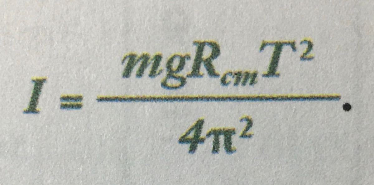 mgR.mT2
I =
4T²
%3D
