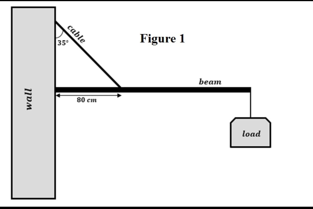 35°
Figure 1
beam
80 ст
load
cable
wall
