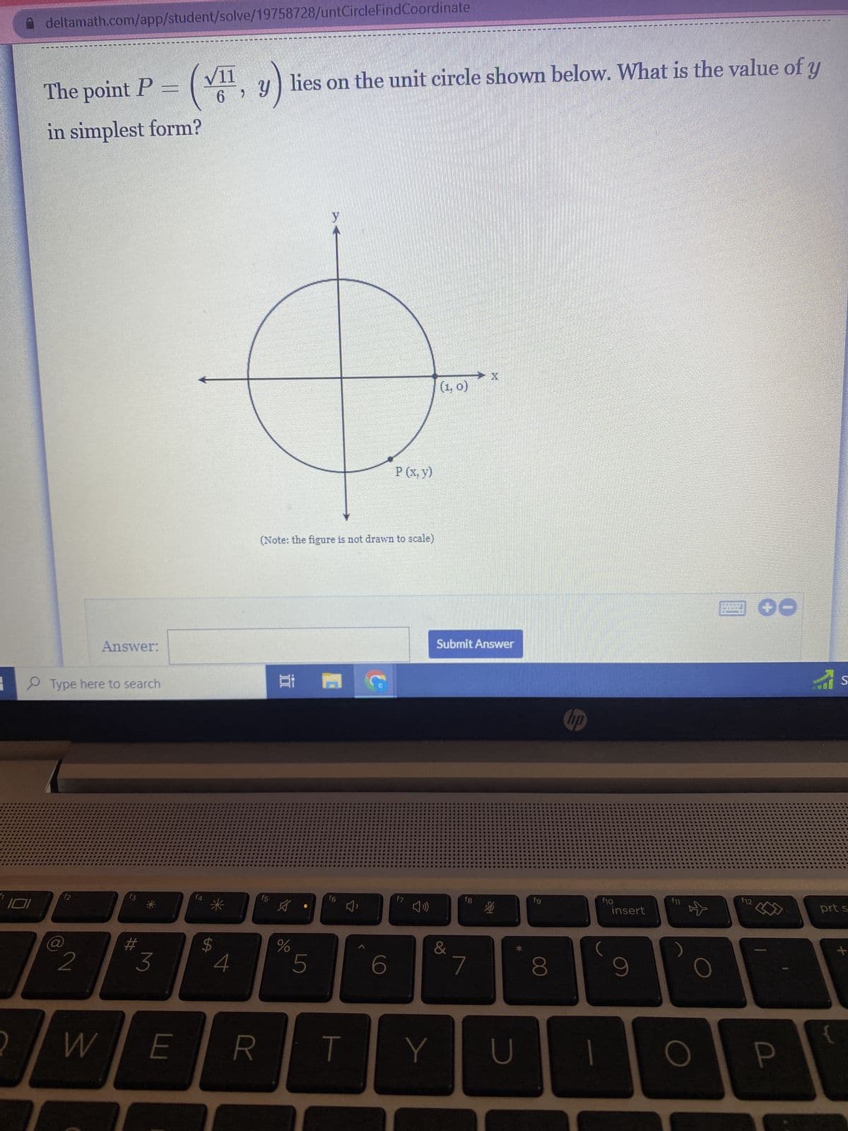 May 25, 10:44
The unit circle below shows 25° and -25°. Find the values below, rounded to three
decimal places if necessary.
Type here to search
f2
2
S
f3
#
3
$
WE R
C
4
f5
You must answer all questions above in order to submit.
A
25°
25°
Bi A
%
5
f6
T
HEEHRSPROJE
Next
(0.906,0.423)
J'
→x
(0.906,-0.423)
6
f7
&
Y
7
hs
f8
B
U
cos(25°)
cos(-25°) =
cos(25°) =
fg
8
hp
f10
insert
9
f11
attempt 1 out of 2
O
F12
P
prt