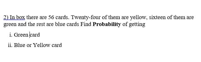 Find Probability
