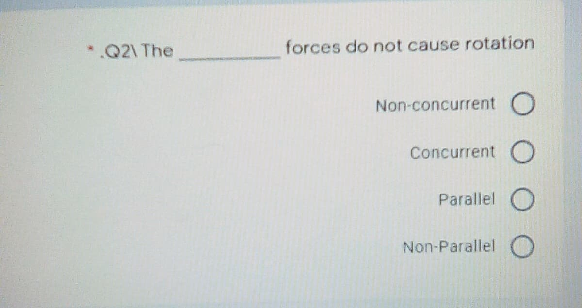 .Q21 The
forces do not cause rotation
