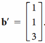 b' = | 1
3
