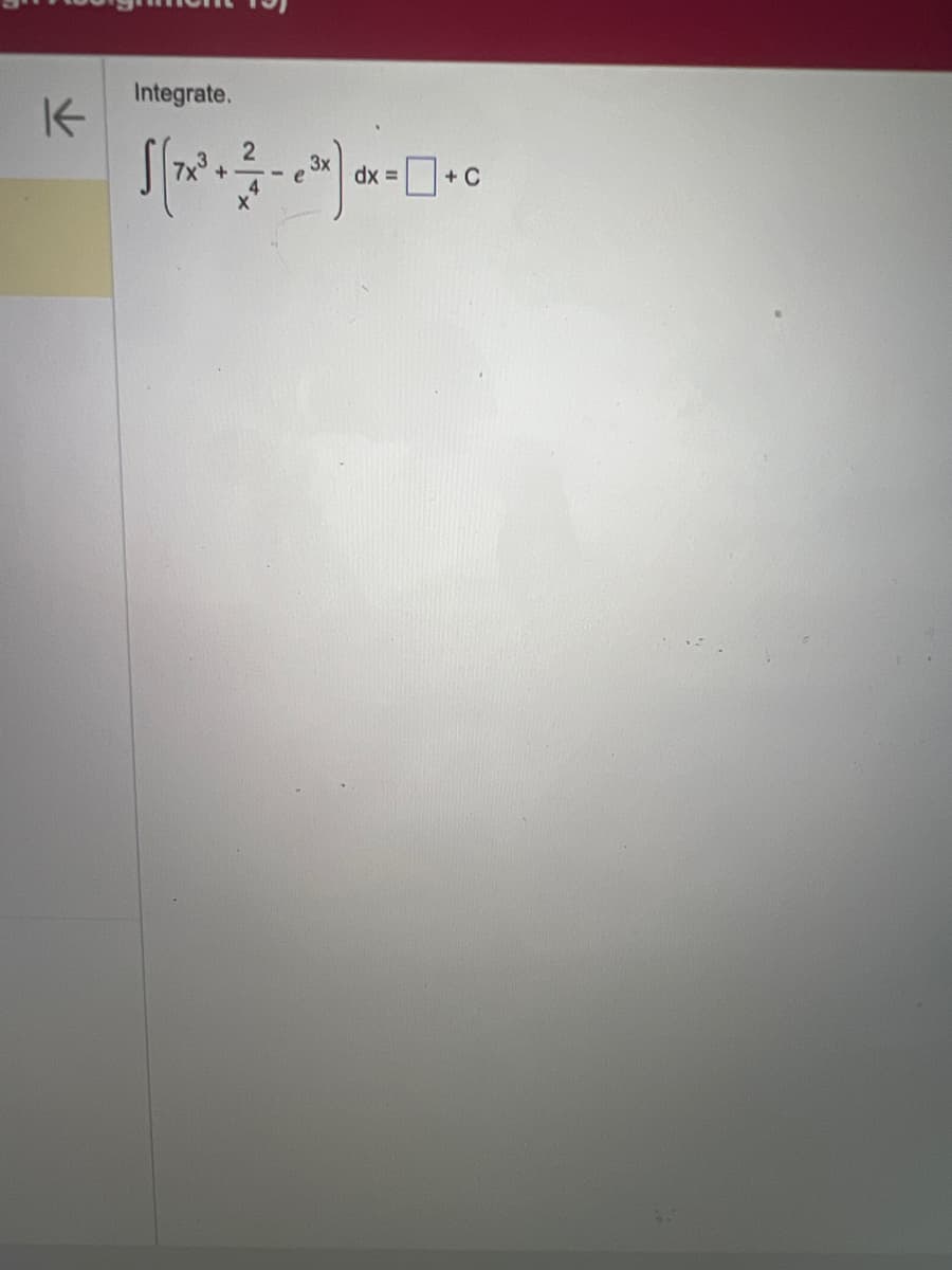 K
Integrate.
3x
√(x³ + 27-0³)
dx =
+C