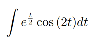 Jes
e 2 cos (2t)dt