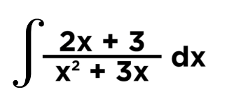 2x + 3
dx
x² + 3x
2
