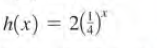 h(x) = 2(!)*
%3D
