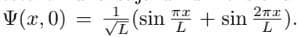 V(x,0) = (sin+sin ²1).